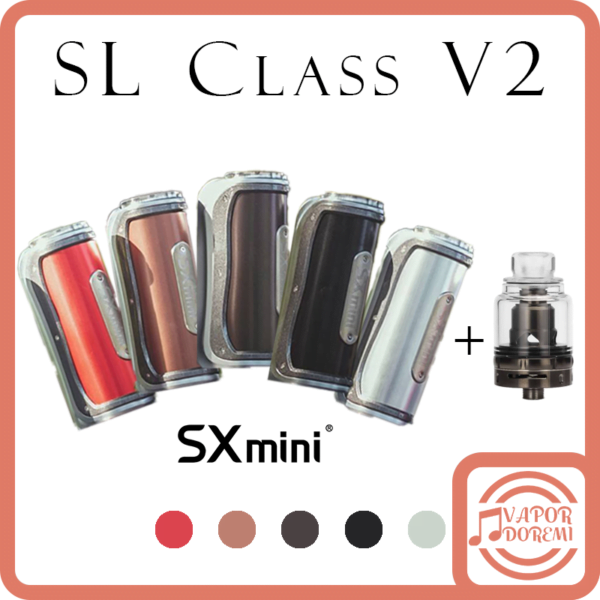 億海 YiHi SXmini SL2 Class V2 Box Mod SL2 100W 單電池 可510轉接霧化器 可18650/ 20700/21700適配電池 大煙主機套組（含V2成品霧化器1顆）