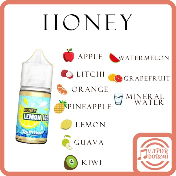 [3-4分涼]Honey檸檬之淚 蜂蜜檸檬 蘋果冰 奇異果 荔枝冰 橙子冰 小煙油30ML 35MG 微涼不甜膩的味覺感受