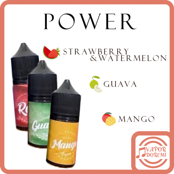 [3分涼]Power系列 芒果 芭樂 草莓西瓜 小煙油 30ml 0mg/30mg