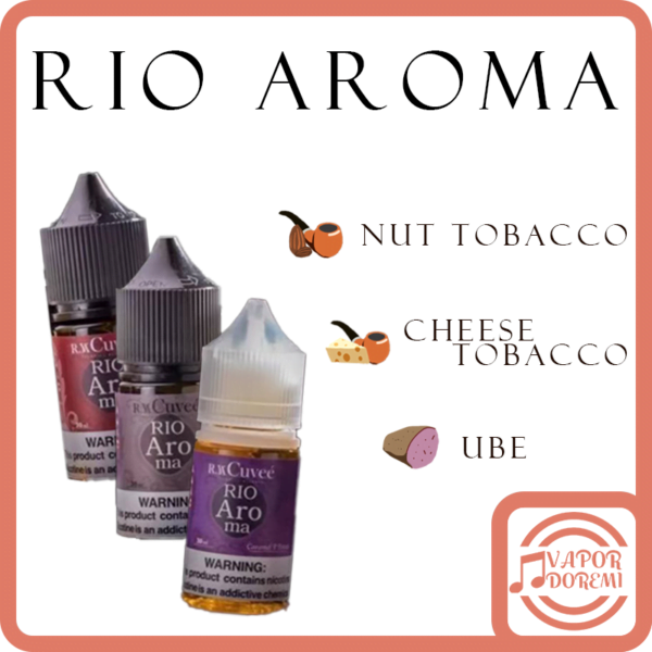 [停產]Rio Aroma 里約香氣 奶酪煙草 堅果煙草 紫薯風味 小煙油30ml 30MG
