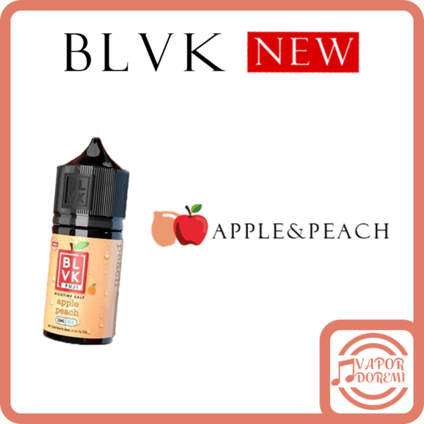 [3分涼][美國品牌] BLVK 獨角獸 提升60%涼感 新口味 蘋果蜜桃(富士蘋果) 小煙油30ML 35MG