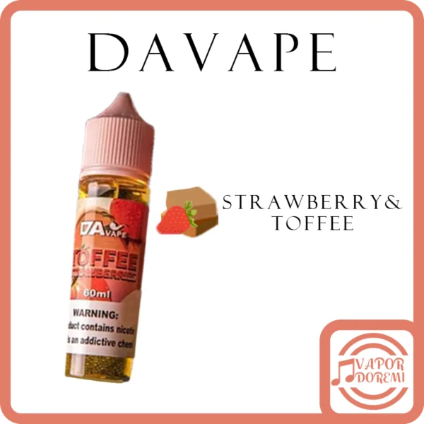 [不涼]DAvape Toffee&Strawberry 草莓太妃糖 大煙油60ML 0MG/3MG