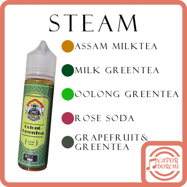史汀 Steam 蒸氣 阿薩姆奶茶|奶綠|烏龍綠|鮮柚綠茶|玫瑰汽水 大煙油60ML 0MG  3MG 6MG