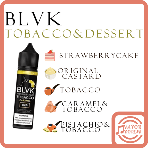 [不涼][美國品牌]BLVK 獨角獸大煙 菸草&甜點系列 大煙油60ML 3MG