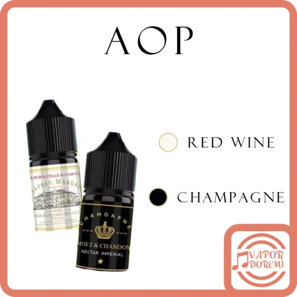 [3-4分涼]AOP系列 瑪歌堡紅酒 酩悅香檳 小煙油30ML 30MG