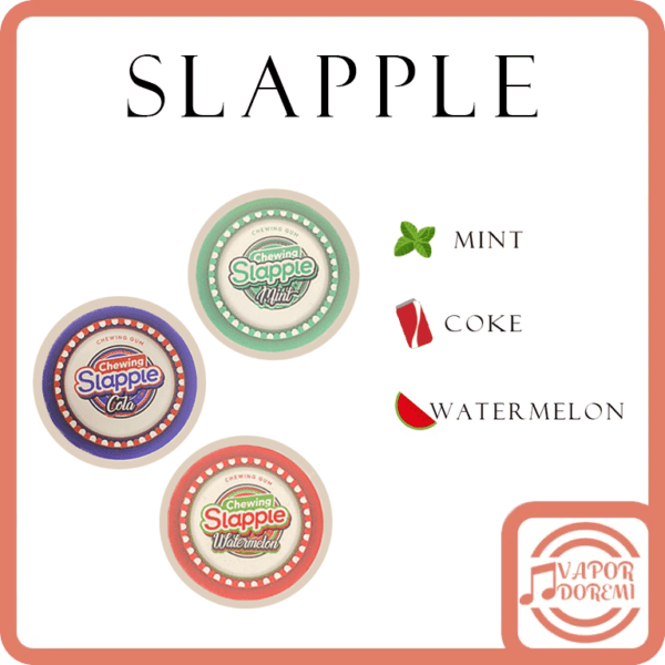Chewing Slapple 丁感口香糖 薄荷 可樂 西瓜 辦公\飛機上解癮好幫手  一盒40入