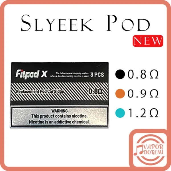 [全新升級] Fitpod Slyeek Pod 斯萊克空倉 1-4代全系列通用 (1盒3入)