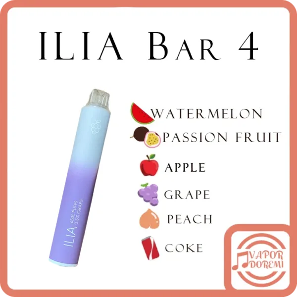 [新品到貨!!] ILIA BAR 4 多口數\一次性\拋棄式電子菸 #6500口